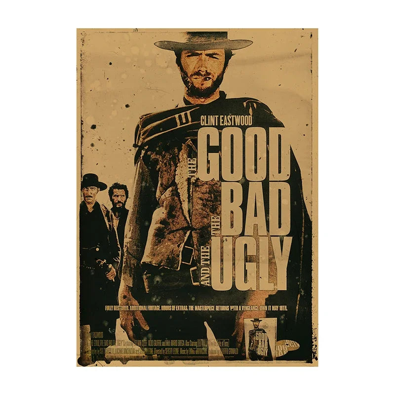 Retro Leon Movie Canvas Wall Art | Vintage Film Poster Print