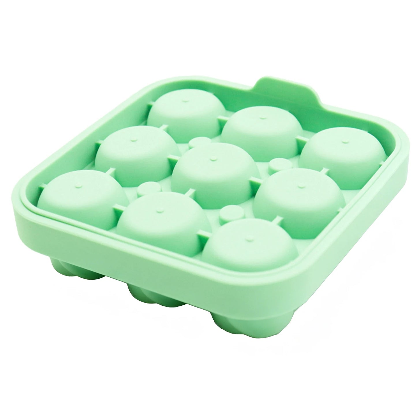 Ice Cubes Mold,Reusable Rose Design Ice Tray, 9-Pane Ice Cube Mold, Whiskey Cold Drink Ice Tray, Easy Release Ice Tray Mold Peaceful Pleasures Health and Wellness Green As Shown