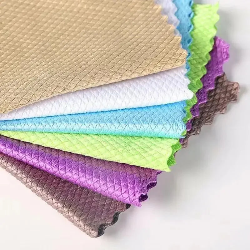 5-Pack Microfiber Cleaning Cloths – Kitchen, Glass & Dish