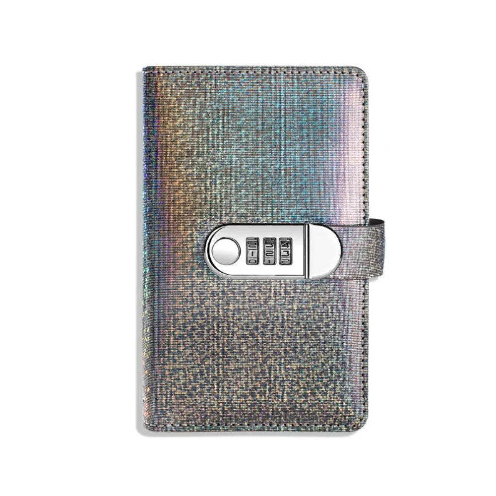 PU Leather Cover 100 Envelope Challenge Binder Reusable Waterproof Password Lock Saving Notebook Shiny Large Capacity Peaceful Pleasures Health and Wellness Black