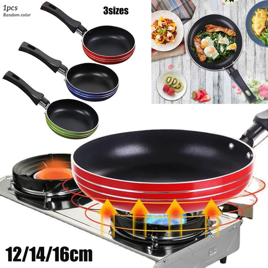 12 14 Mini Frying Pan Non-stick Thickened Stainless Steel Frypan Pot Peaceful Pleasures Health and Wellness