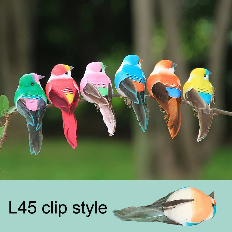 Artificial Simulation Bird Figurine | DIY Home & Garden Decor