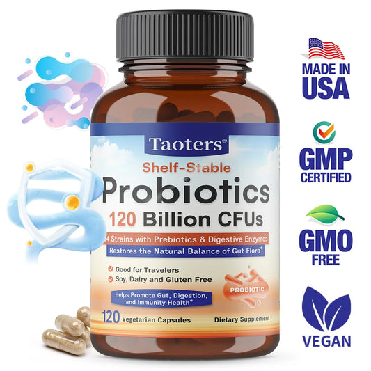 Probiotics 120 Billion CFU 34 Strains + Prebiotics & Enzymes Probiotic Supplement Peaceful Pleasures Health and Wellness