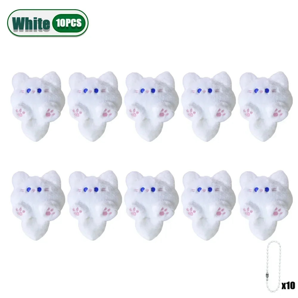Cute Plush Cat Keychain Pendant – Bag Charm Gift 1–20 Pack