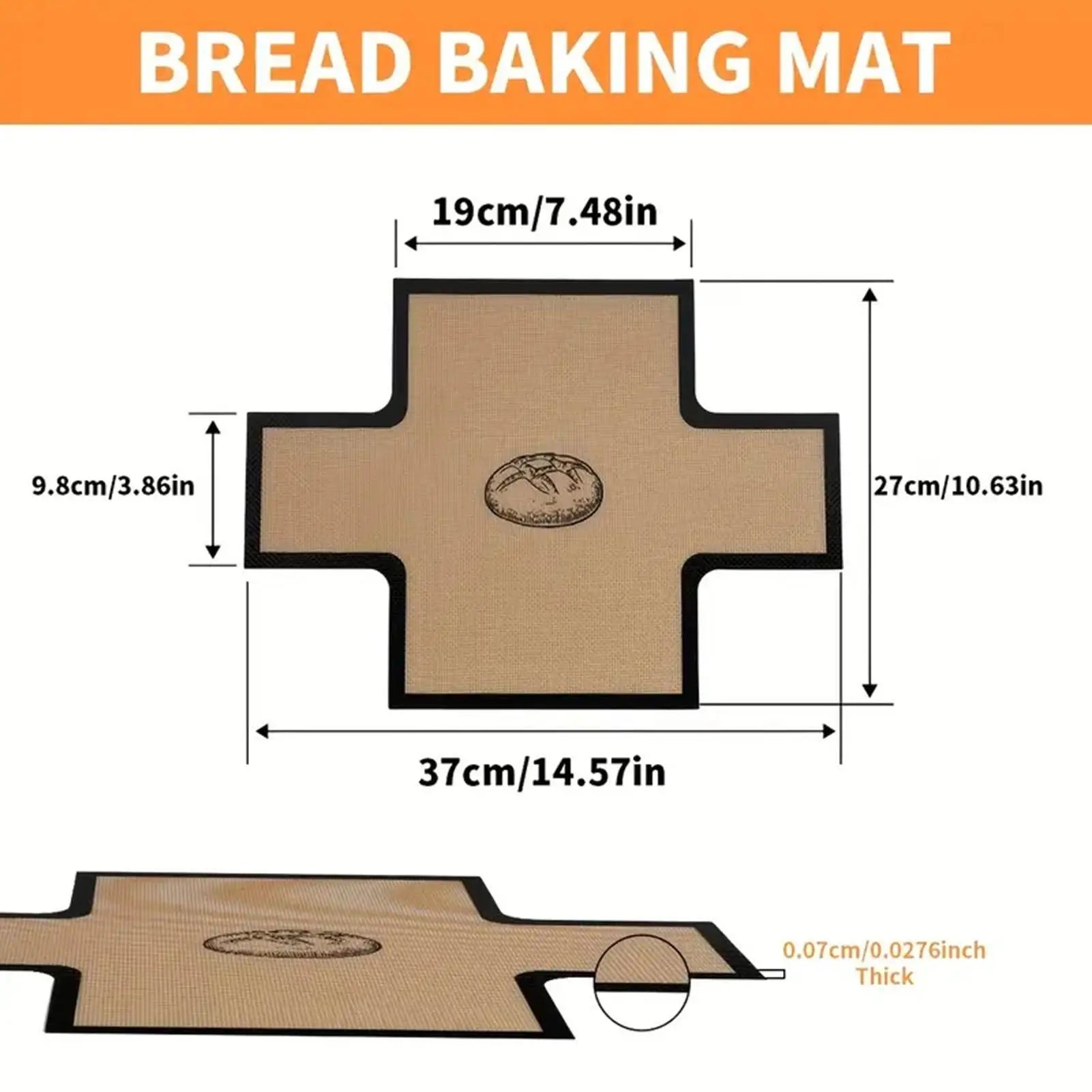 Silicone Loaf Liners Dishwasher Safe Nonstick Baking Mat Sour Dough Bread Baking Mat For Cookie Pastry Baked Goods Cakes Pizzas Peaceful Pleasures Health and Wellness
