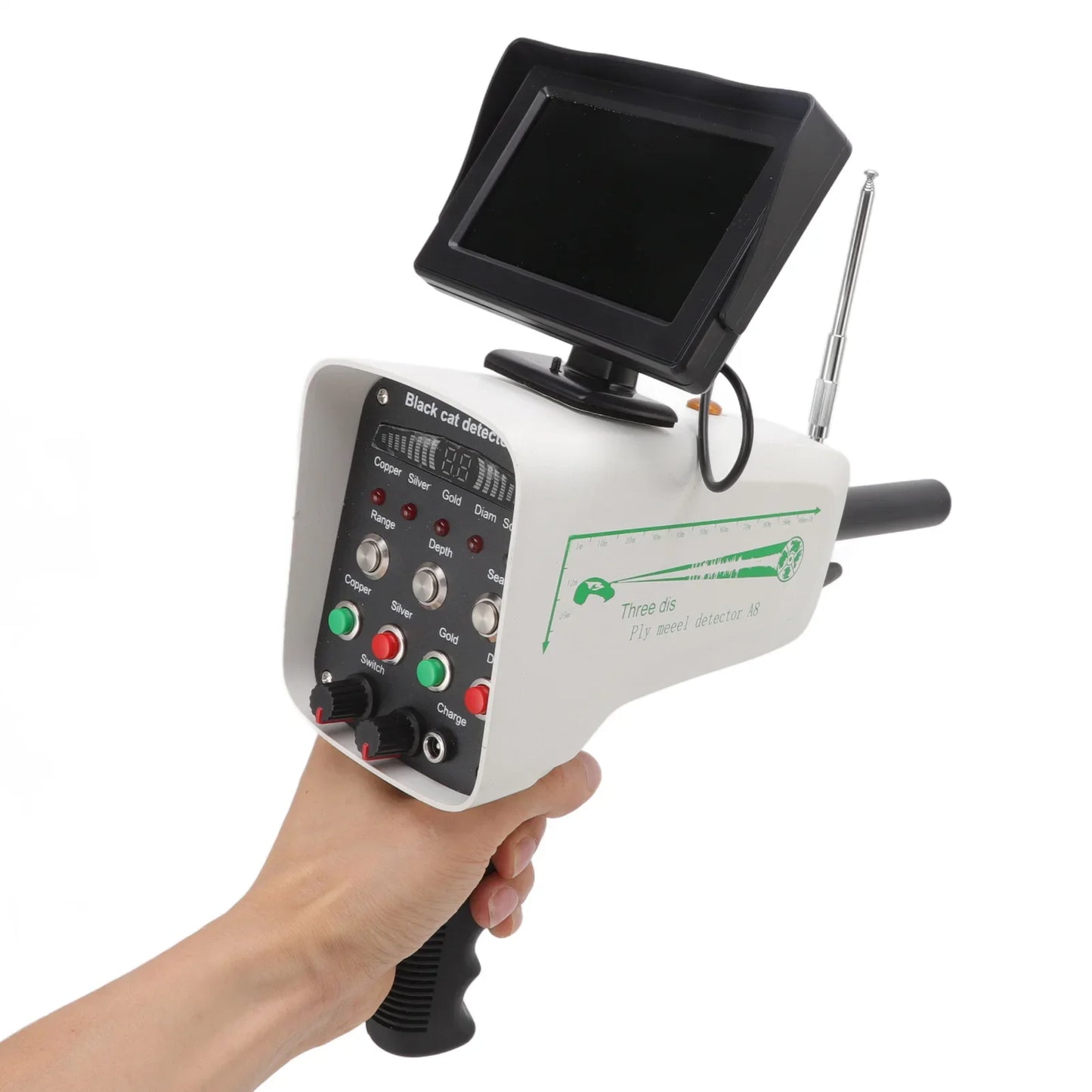 Metal Detection Finder Display Detector 1000m Range Underground Gold