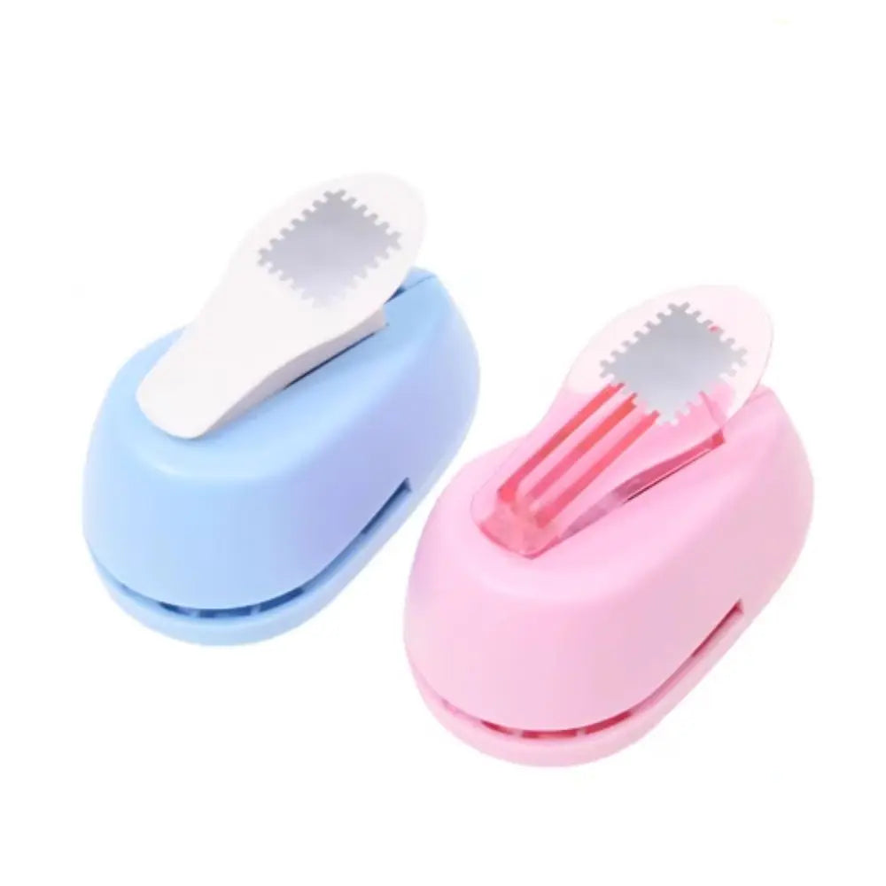 Stamp Shape Stamp Border Punch Hole Puncher Cutting Craft Embossing Machine Labor Saving Paper Cutting Toothed Puncher Embosser Peaceful Pleasures Health and Wellness