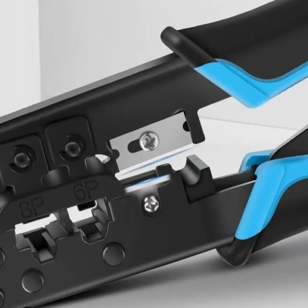 Multifunctional RJ45 Crimping Tool Wire Stripper Cutter Crimper Ethernet Network LAN Cable Cutter Stripper Plier Tool for 8P6P Peaceful Pleasures Health and Wellness