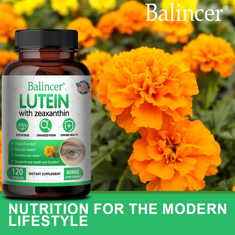Lutein 40mg + Zeaxanthin Capsules - Eye Health & Blue Light Protection, Antioxidant, Supports Macula & Retina Health Peaceful Pleasures Health and Wellness