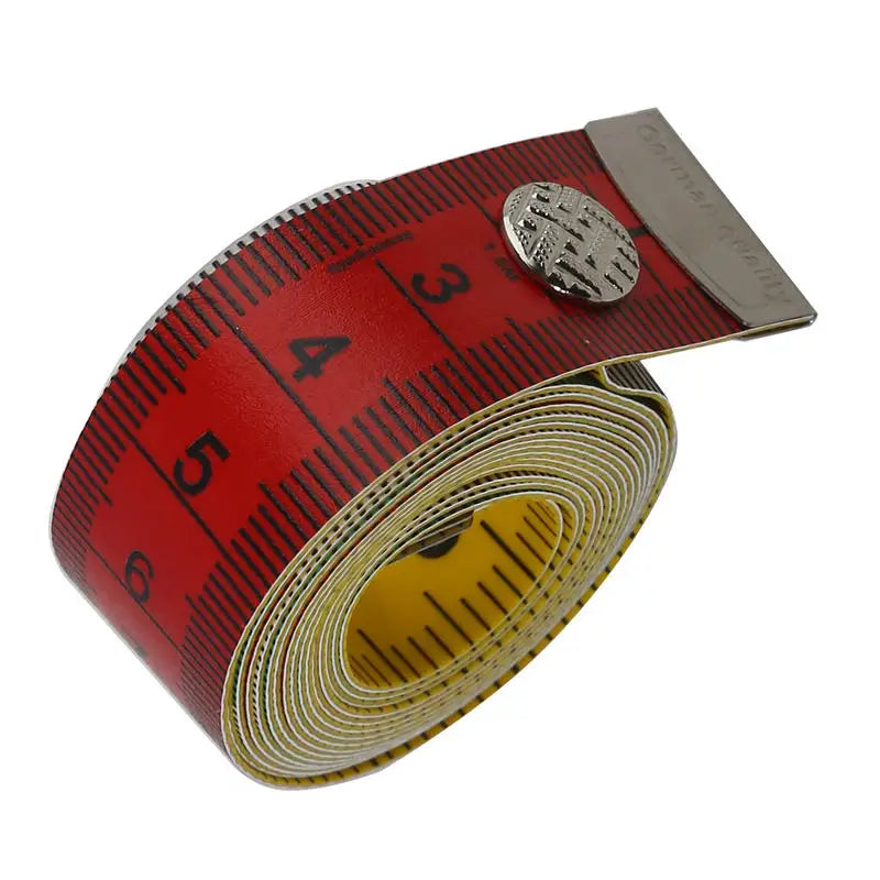 1.5m Tape Measure Double-sided Sewing Ruler with a Snap Button Tailor Measuring Tool Soft Band Tape Body Measuring Ruler Home Peaceful Pleasures Health and Wellness