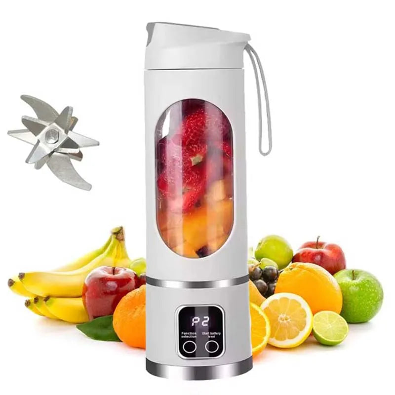 Custom Logo Fresh Juice Portable Blenders and Mini Fruit Smoothie Milkshake Mixer Blender Juicer Peaceful Pleasures Health and Wellness