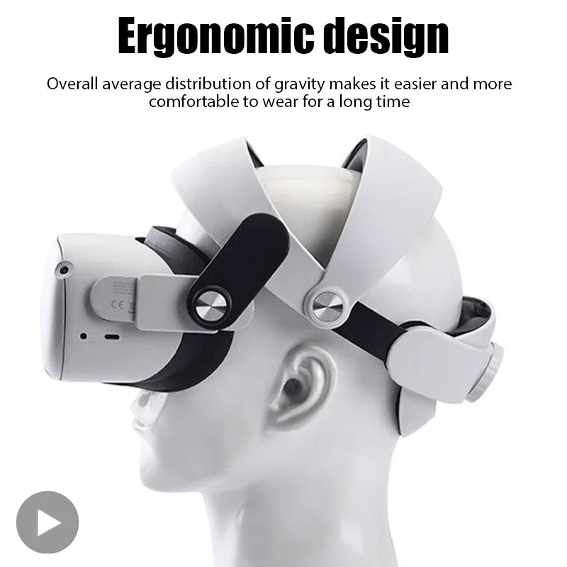 Adjustable Head Strap Headband for Meta Quest 2 VR Headset