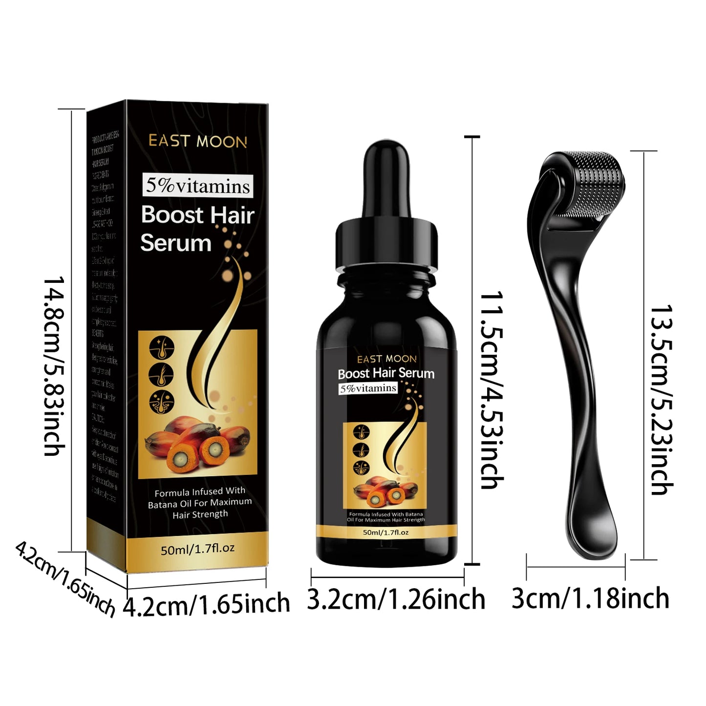 He Shou Wu Ginseng Hair Scalp Serum & Roller Set