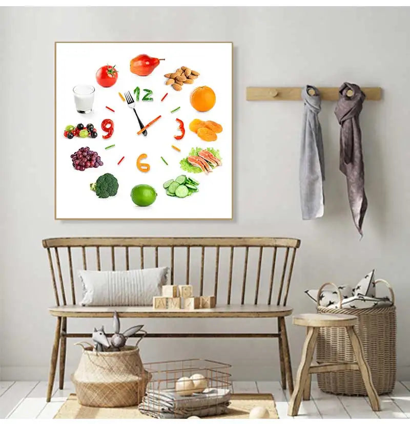 Lemon Bicycle Canvas Wall Art | Nordic Kitchen Bathroom Poster