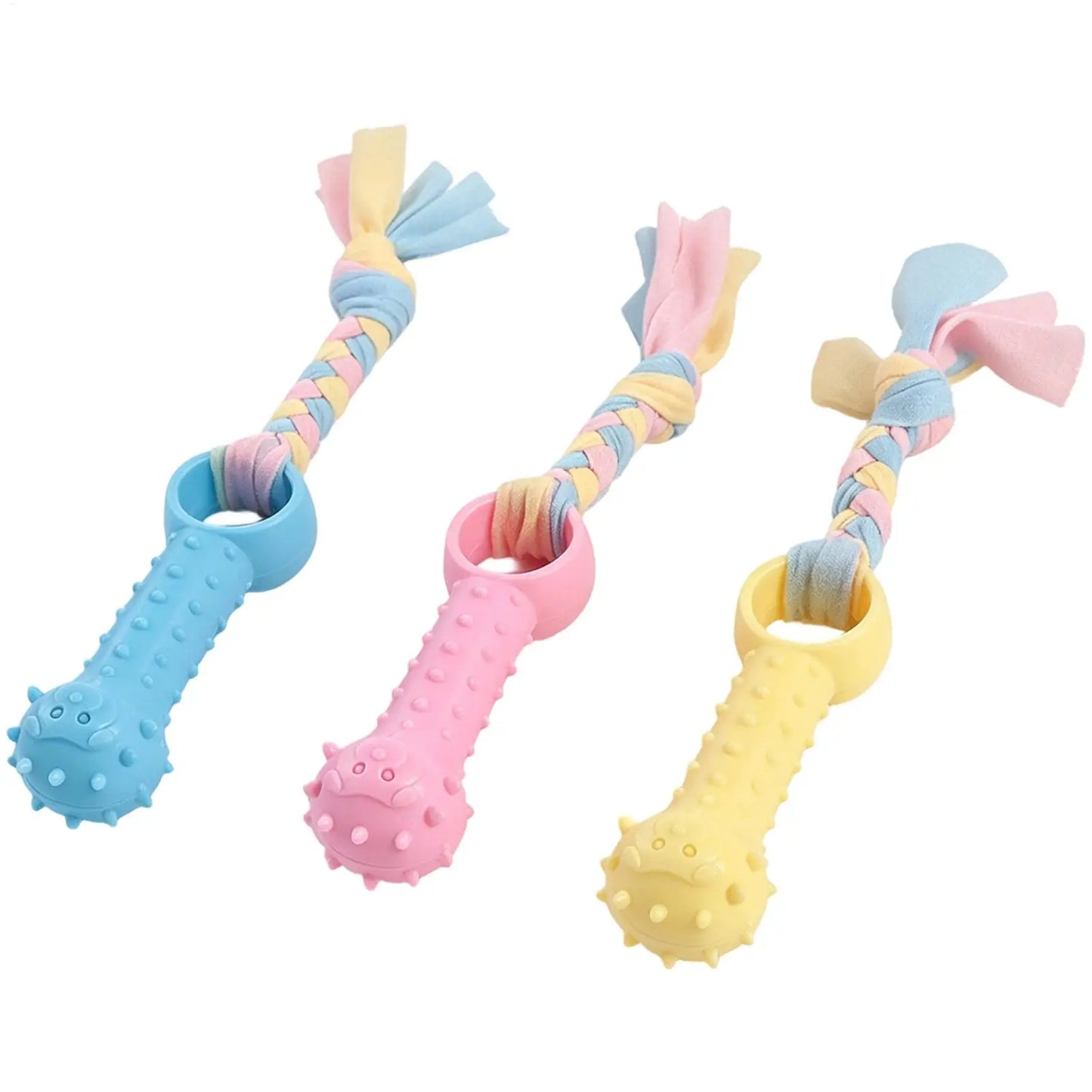 Dog Rubber Chew Toy – Teeth Cleaning Toothbrush Stick