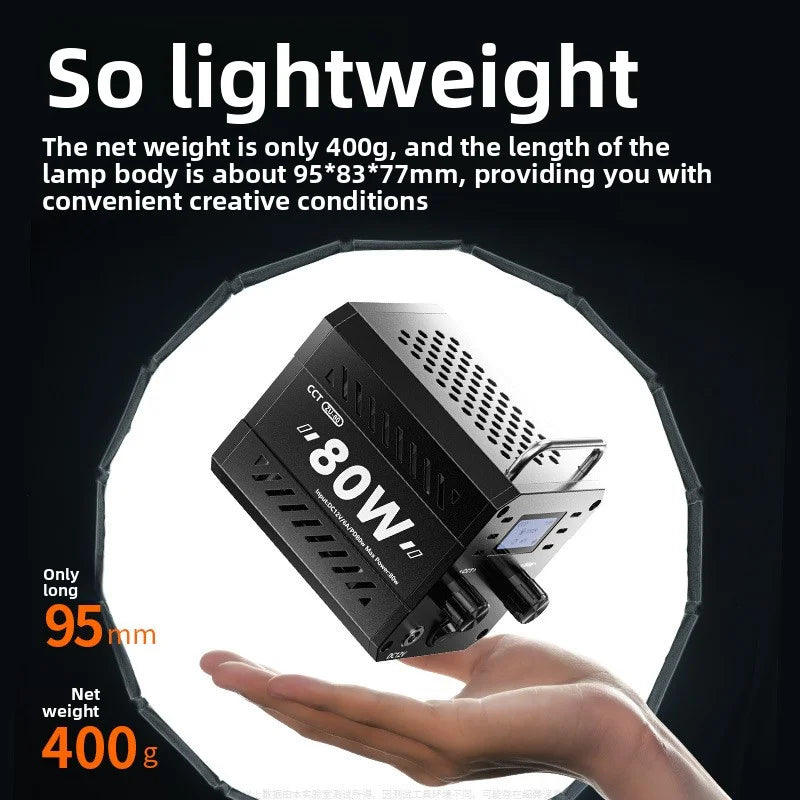 SHINEKNOT ZU80 80W COB Dimmable LED Portable Fill Light