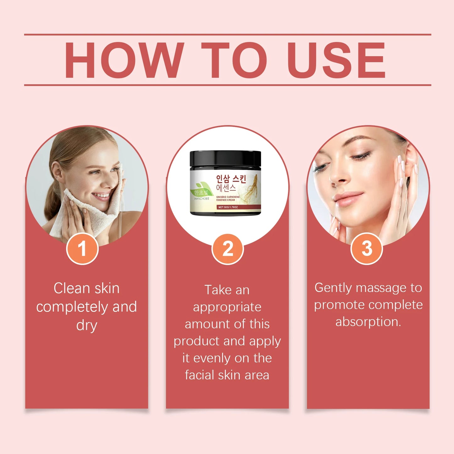 Hanchobit Moisturizing Cream | Hydrating Ginseng Face Cream 50g