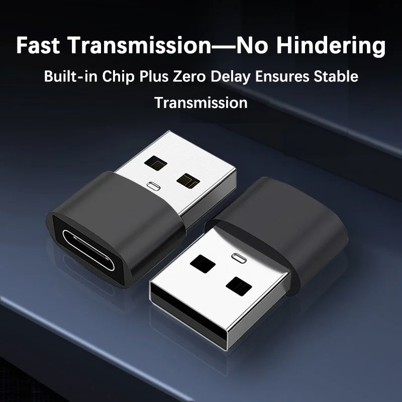 1-6PCS USB OTG Adapter USB Male to Type C Female Type-C Adapter Aluminum Alloy for Laptop Samsung Xiaomi 10 USB Adapter Peaceful Pleasures Health and Wellness