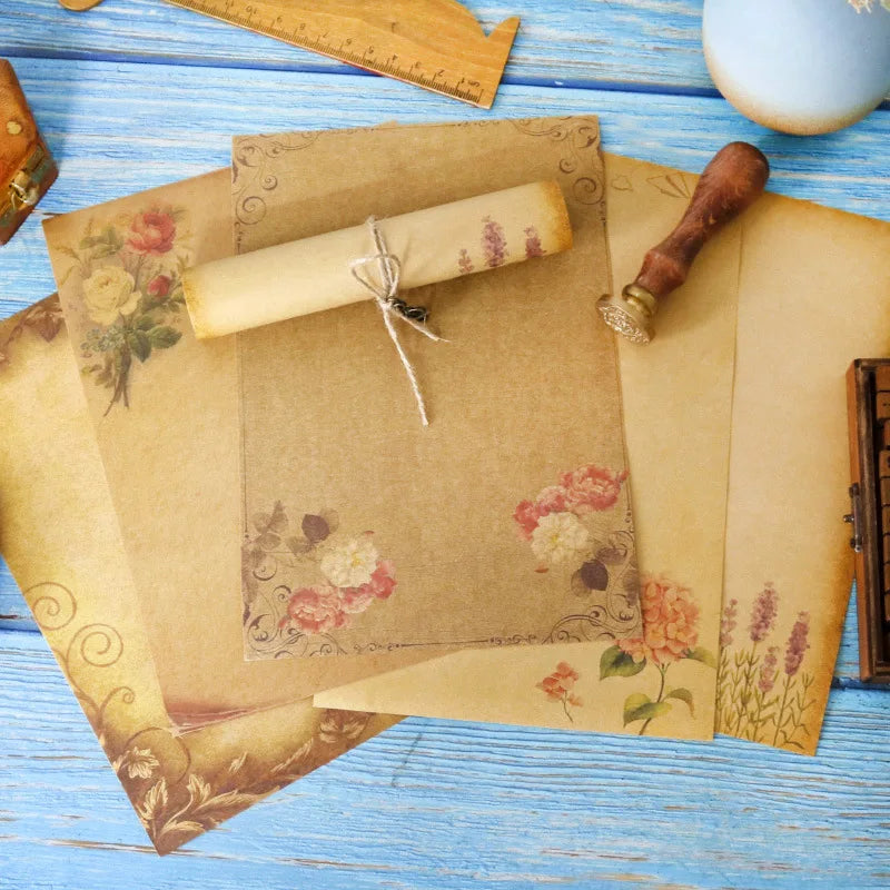 Retro Kraft Paper Stationery 8 Craft Design Styles Suitable Writing