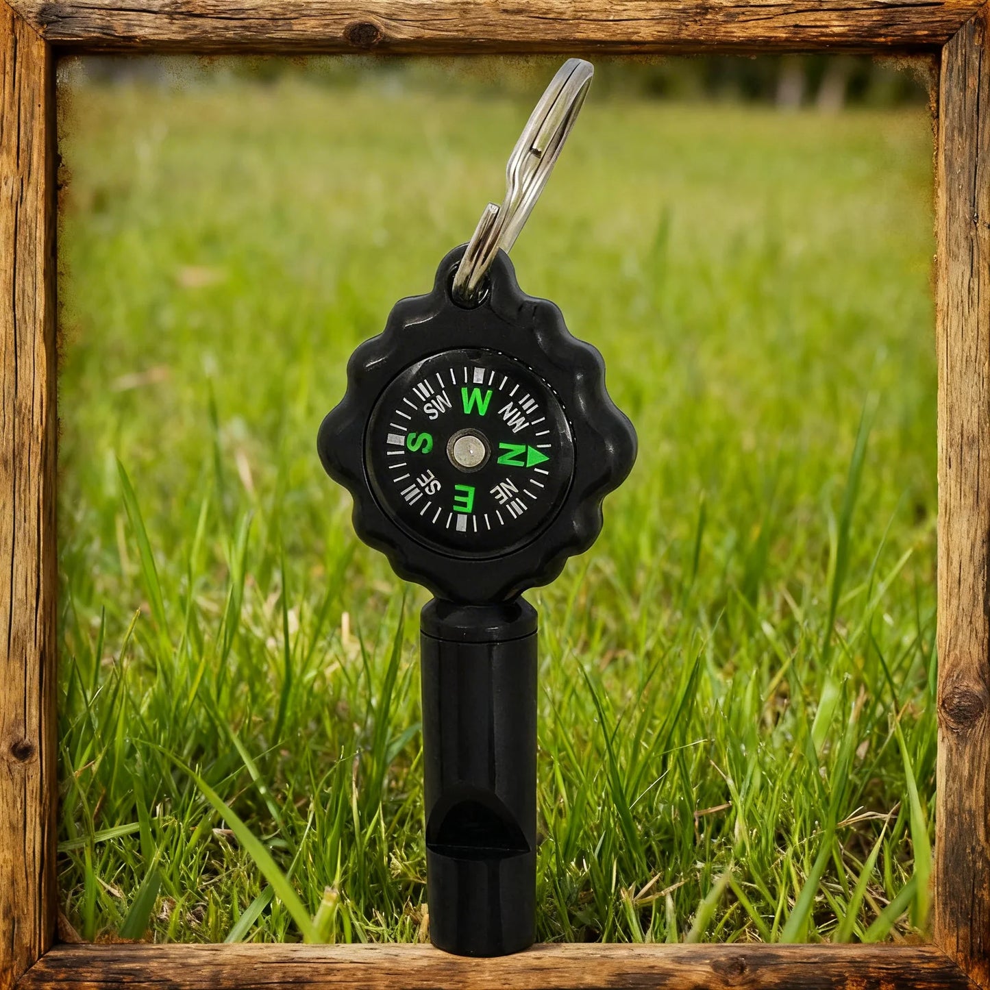 Survival Whistle with Compass – 2-in-1 Outdoor Emergency Tool