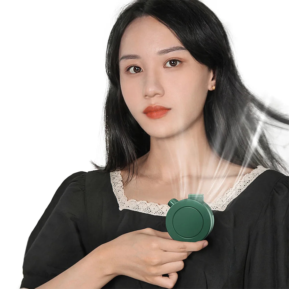 Mini Clip Fan with 3 Speeds – Wearable Portable Body Fan Peaceful Pleasures Health and Wellness