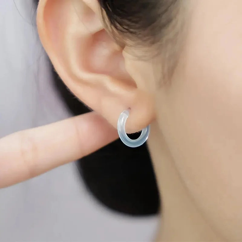 8-Pack Mixed Color Anti-Allergy Resin Earrings Peaceful Pleasures Health and Wellness