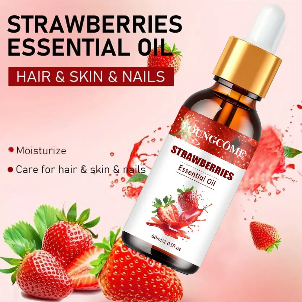 YOUNGCOME Strawberry Hair Oil – 2-in-1 Growth & Shine