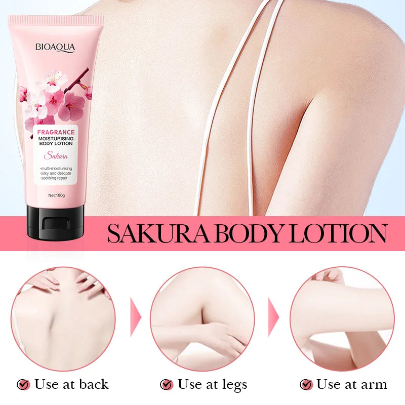 BIOAQUA Sakura Body Lotion – Moisturizing Brightening Cream