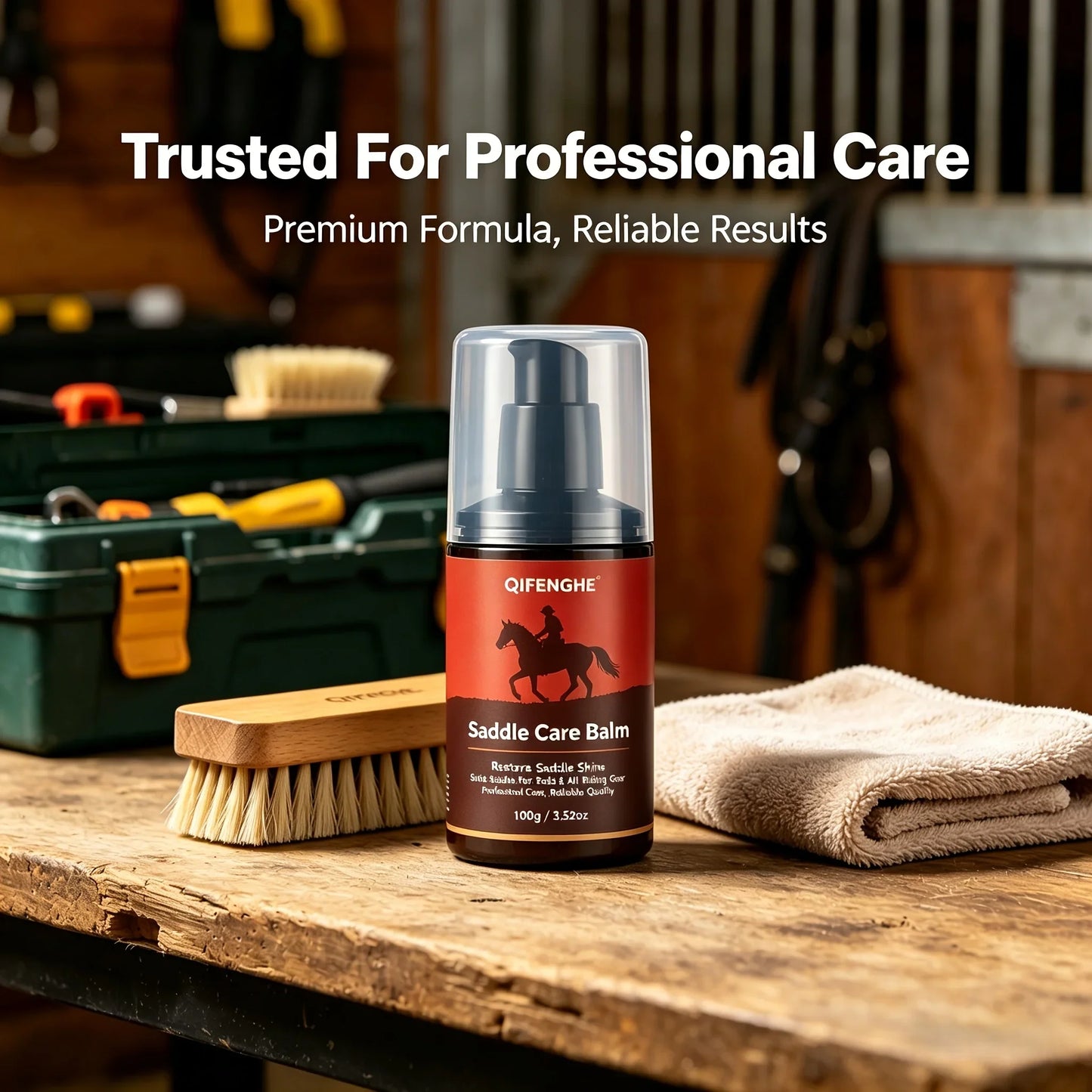 Leather Saddle Care Balm – Softens, Polishes & Revives Tack