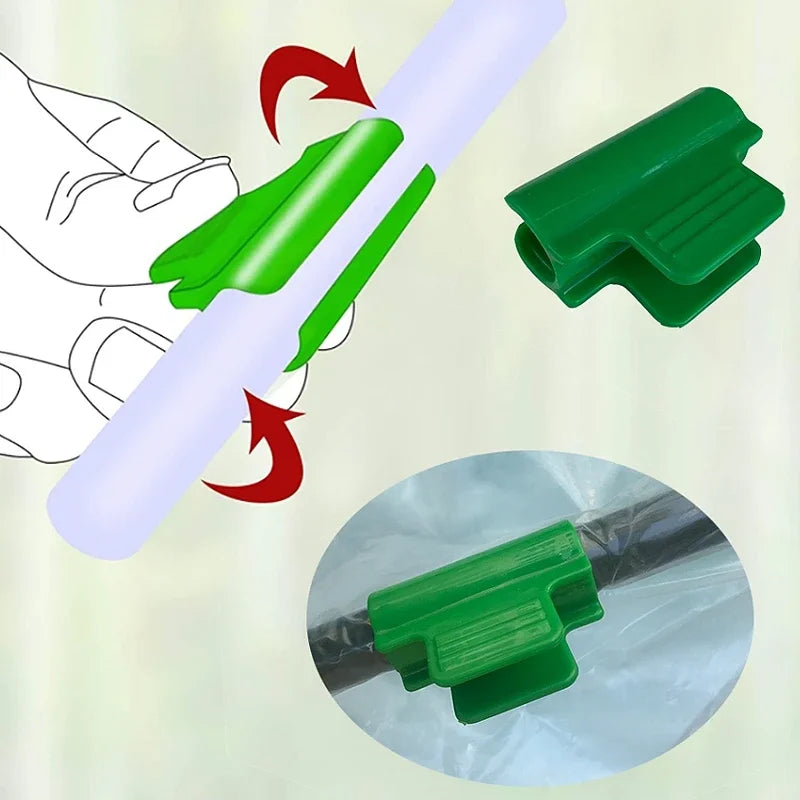 12-Pack Greenhouse Film Clamps – Hoop Pipe Tunnel Clips