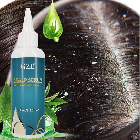 GZE Scalp Serum Tea Tree & Aloe Vera | Dandruff Relief 100ml Scalp Treatment Serum Peaceful Pleasures Health and Wellness