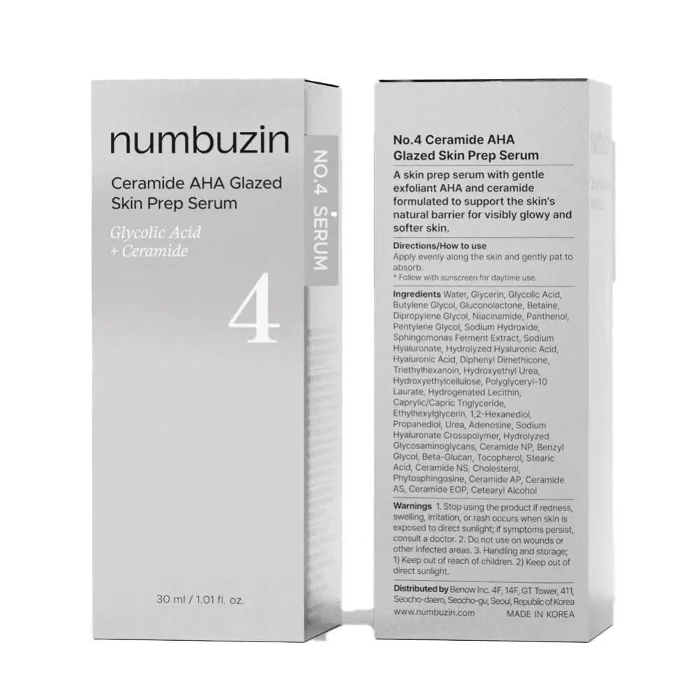 Ceramide AHA Facial Serum – Exfoliating, Plumping & Moisturizing