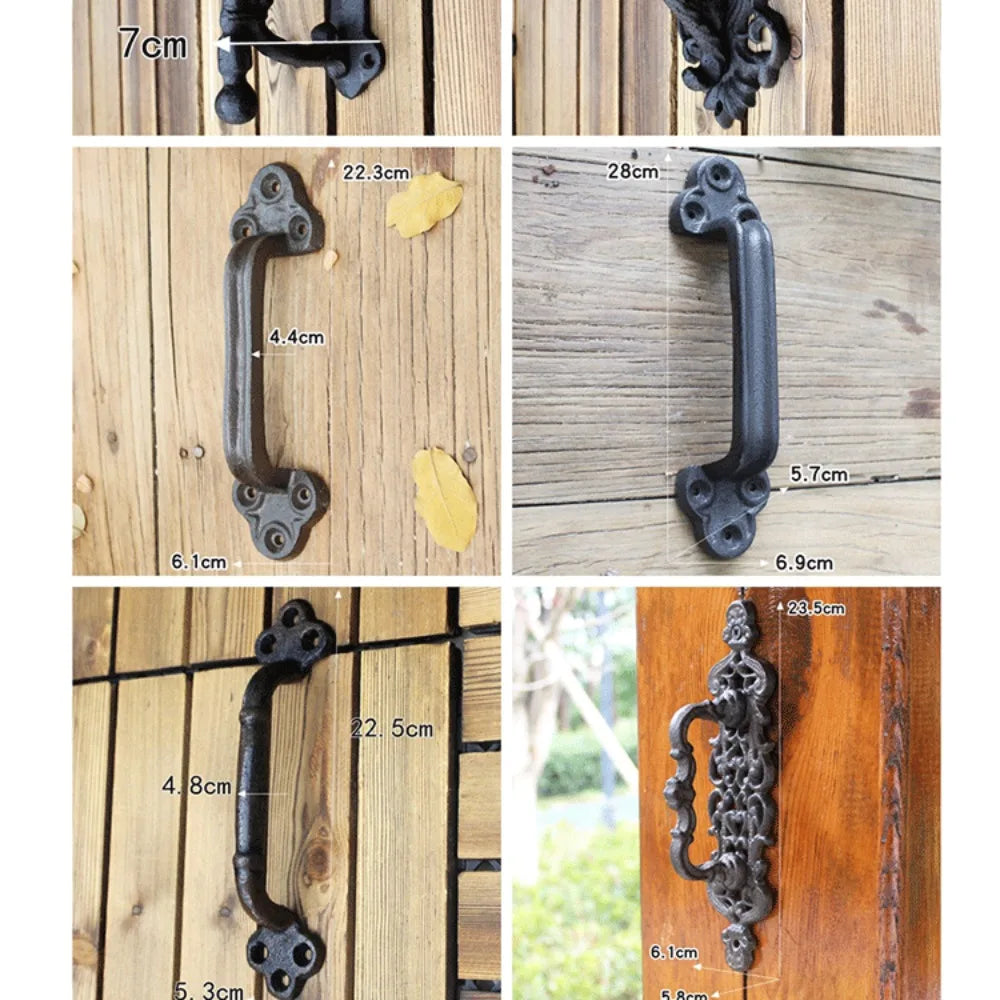 Cast Iron Door Handle – European Gothic Retro Home Décor