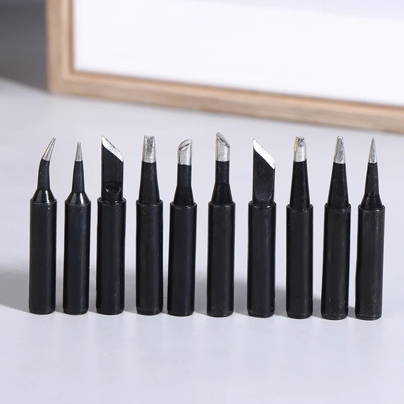 5Pcs Copper Black Lead-Free Soldering Iron Tip 900M-T-I 900M-T-IS 900M-T-K Welding Solder Station Iron Tips Replace Repair Tools Peaceful Pleasures Health and Wellness