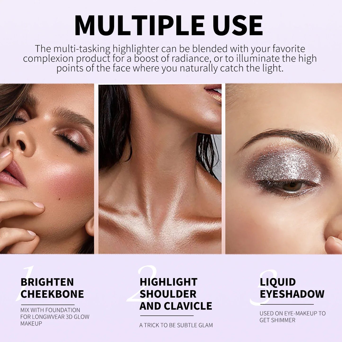 O'Cheal Glitter Liquid Eye Shadow – 7 Shades, Shimmer & Waterproof