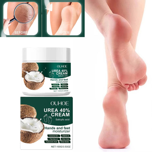Urea 40% Cream Salicylic Acid Hand Foot Cream for Cracked Heels & Dry Skin Moisturizing Hydrating Callus Remover Smooth Skin Peaceful Pleasures Health and Wellness