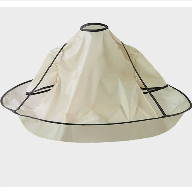 Barber Accessories Waterproof Adult Hair Cutting Cloak Foldable Umbrella Cape Salon Barber Home Hairdressing Cape Cover Cloth Peaceful Pleasures Health and Wellness