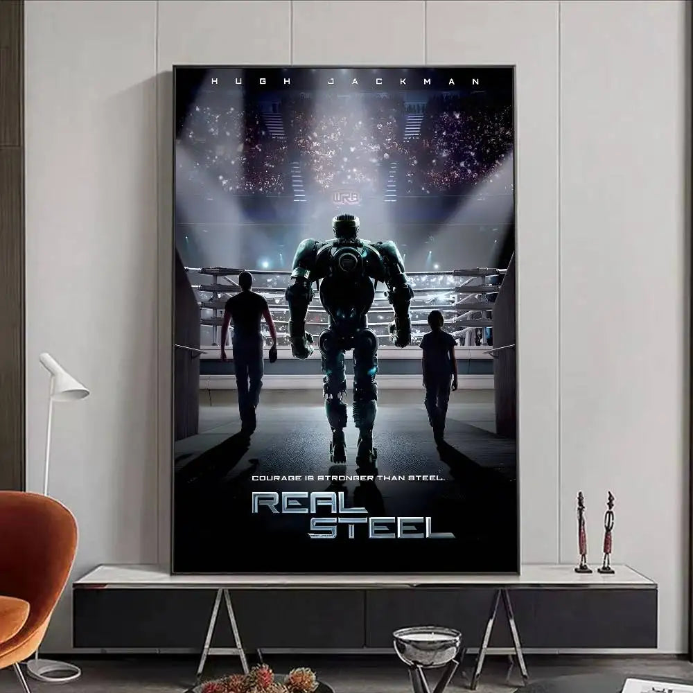 Real Steel Movie Poster – HD Waterproof Wall Art Décor Movie Wall Poster Peaceful Pleasures Health and Wellness