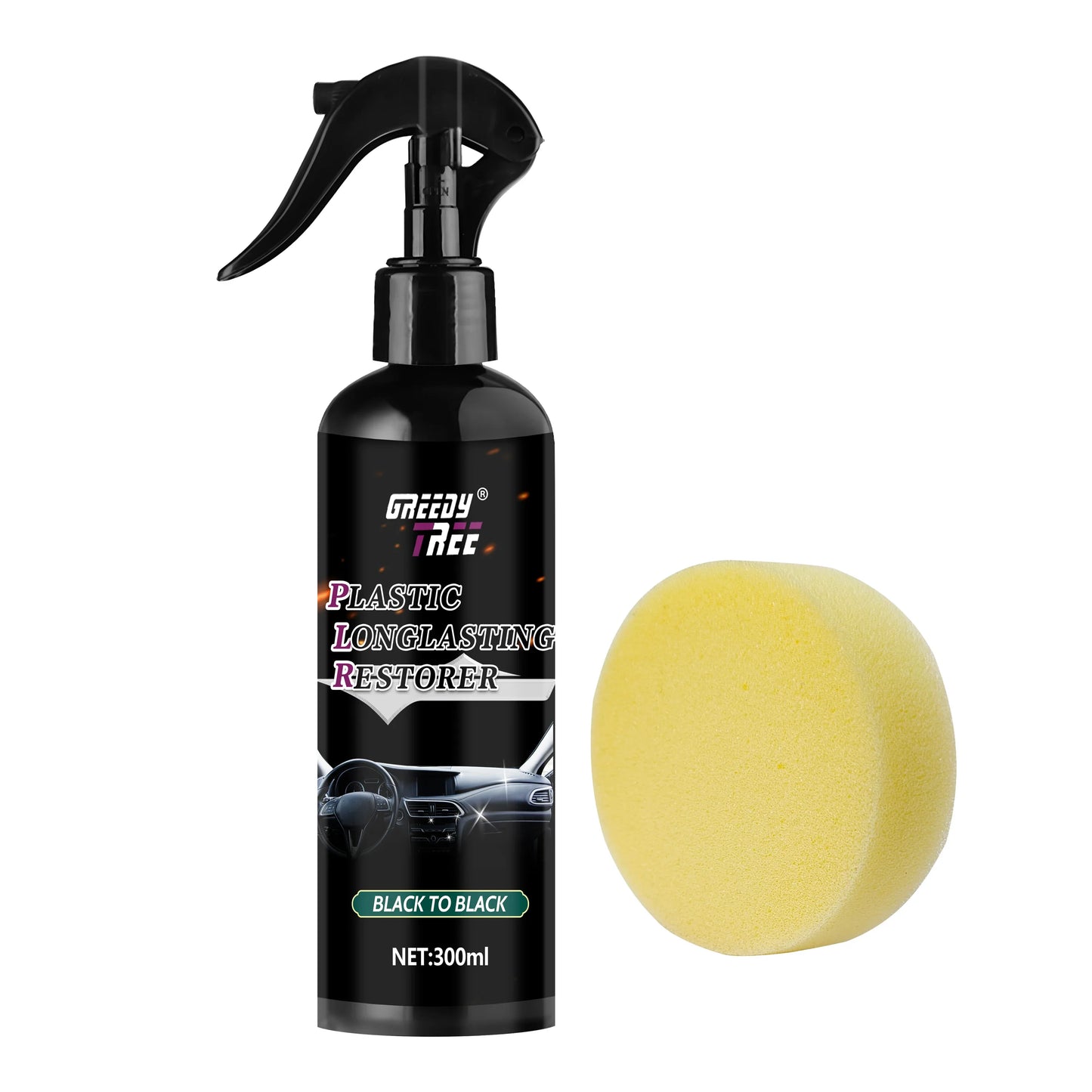 Car Plastic Repair Kit – Crystal Coating & Black Interior Wax