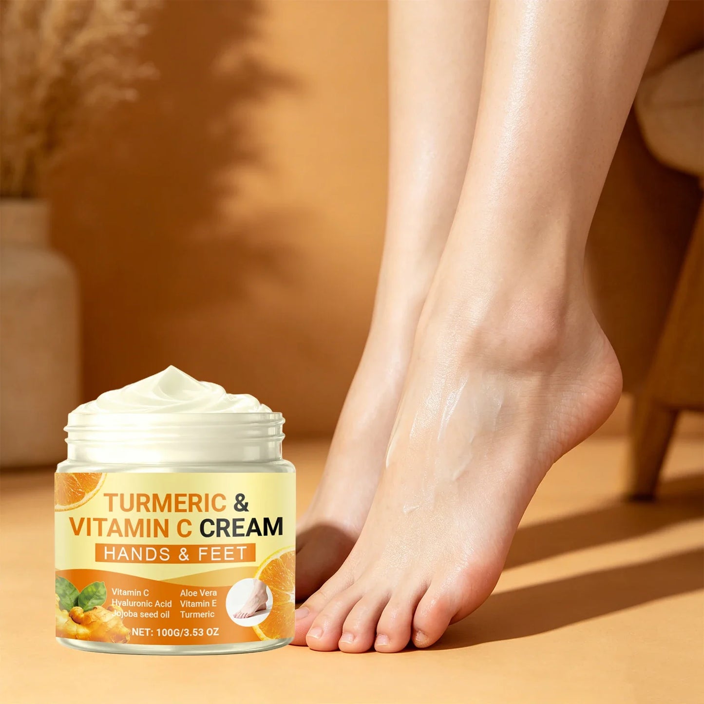 Turmeric Vitamin C Hand & Foot Cream | Brightens & Moisturizes