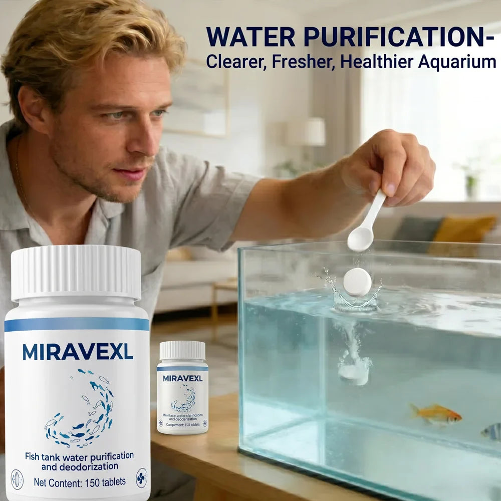 Aquarium Water Clarifying Tablets – Clear, Fresh & Odor-Free