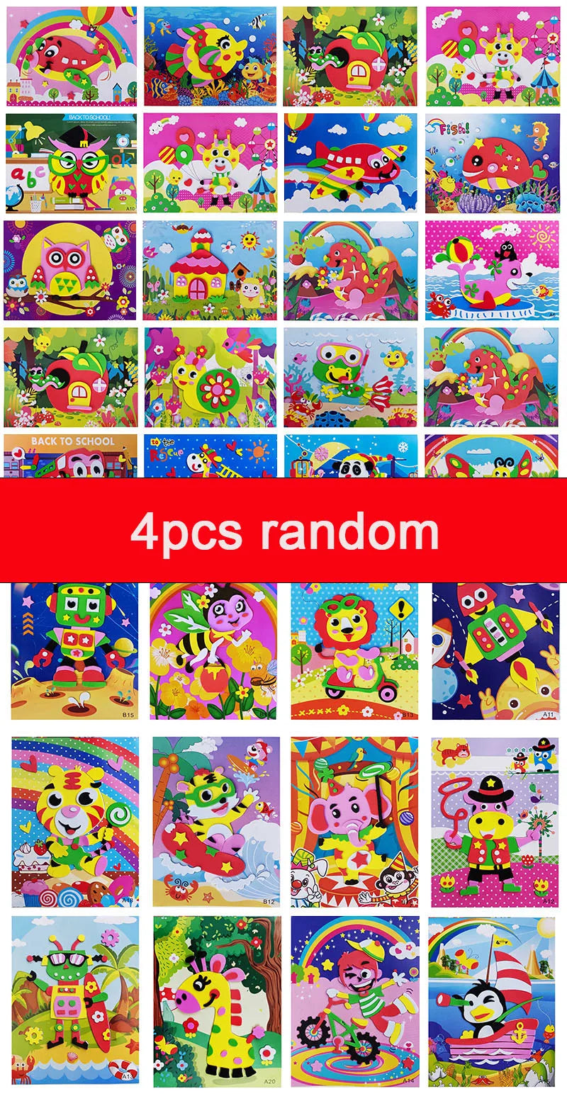 Creative 3D EVA Foam Sticker DIY Handmade Craft Kids Toddlers Cute