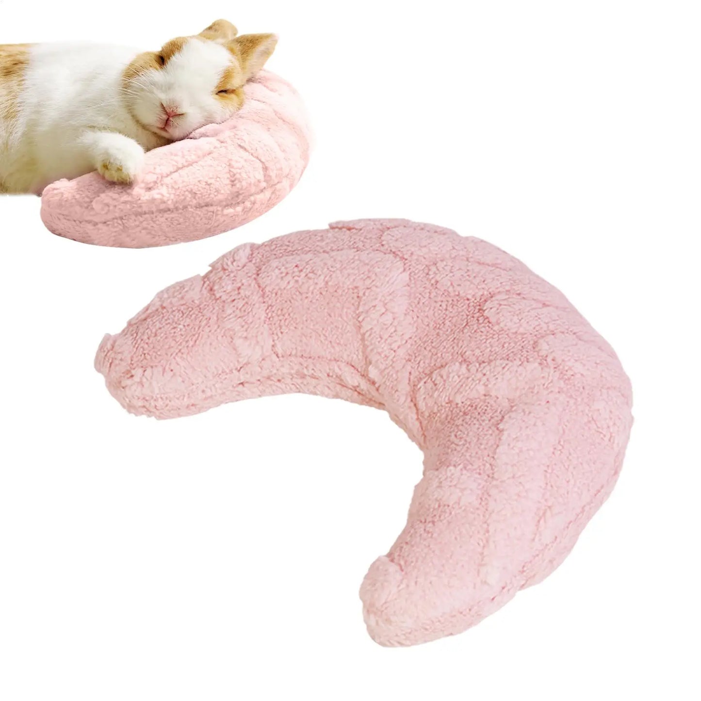 Moon Shape Plush Pet Pillow for Hamsters, Bunnies & Small Animals
