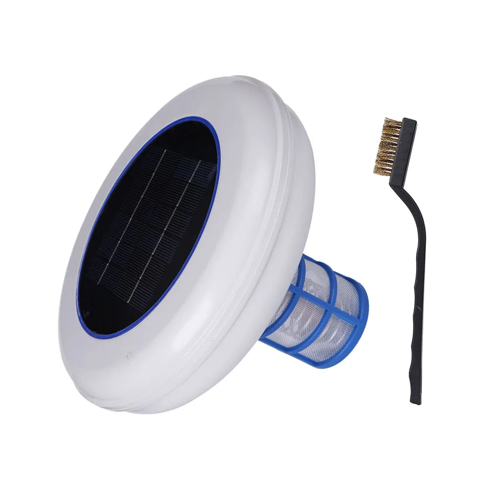 Solar Pool-Ionizer Copper Silver Ion Swimming Pool Purifier Kills-Algae Pool Ionizer for Outdoor Replacement Solar Copper Anode Peaceful Pleasures Health and Wellness Water Purifier