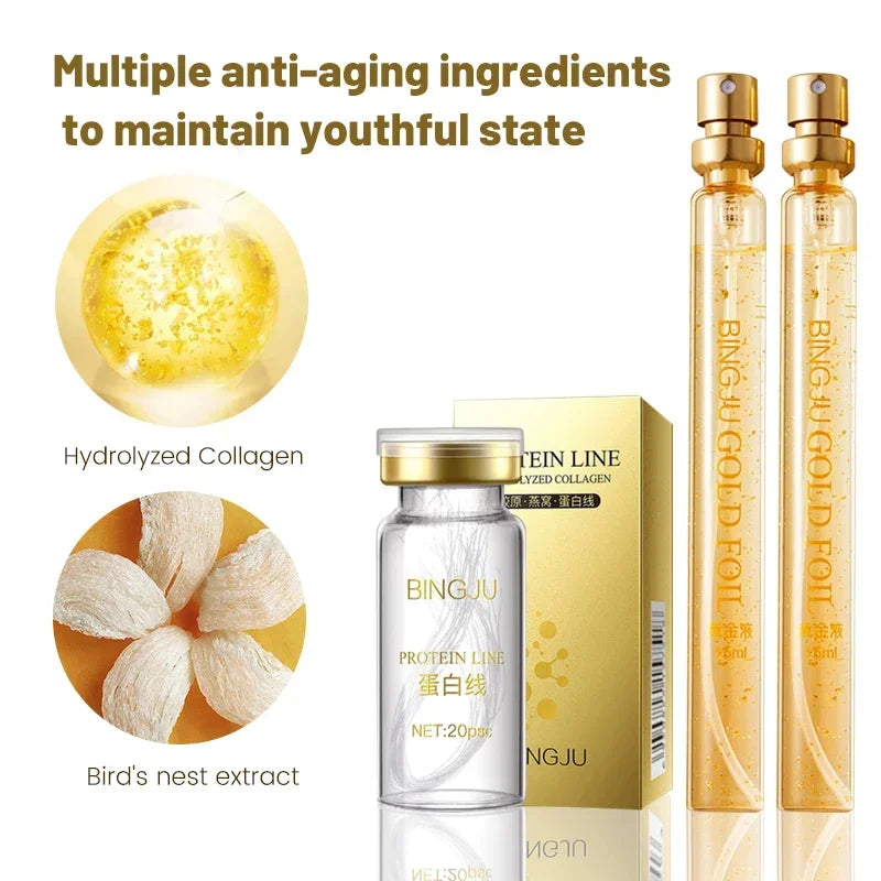24K Gold Peptide Hyaluronic Acid Serum – Firming & Anti-Aging