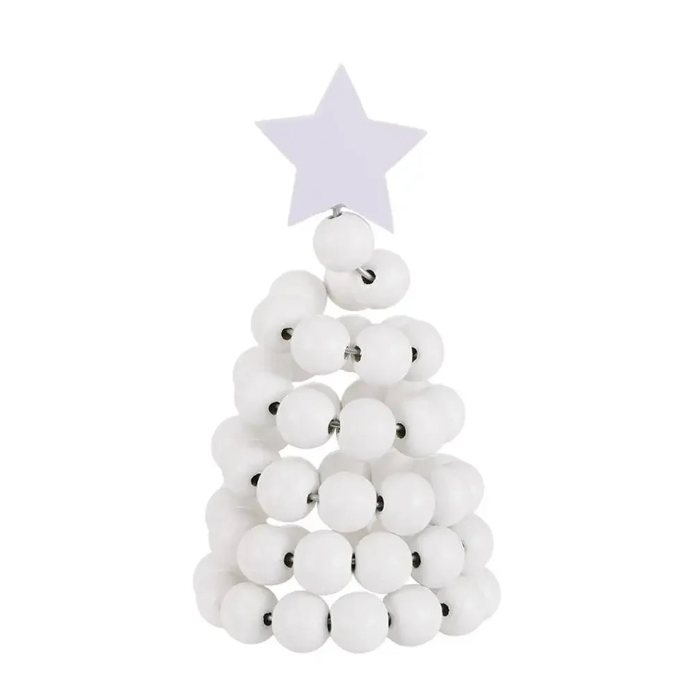 New Nordic Wooden Christmas Tree Ornament 1Pcs Creative Desktop Decoration Christmas Decor Peaceful Pleasures Health and Wellness 01