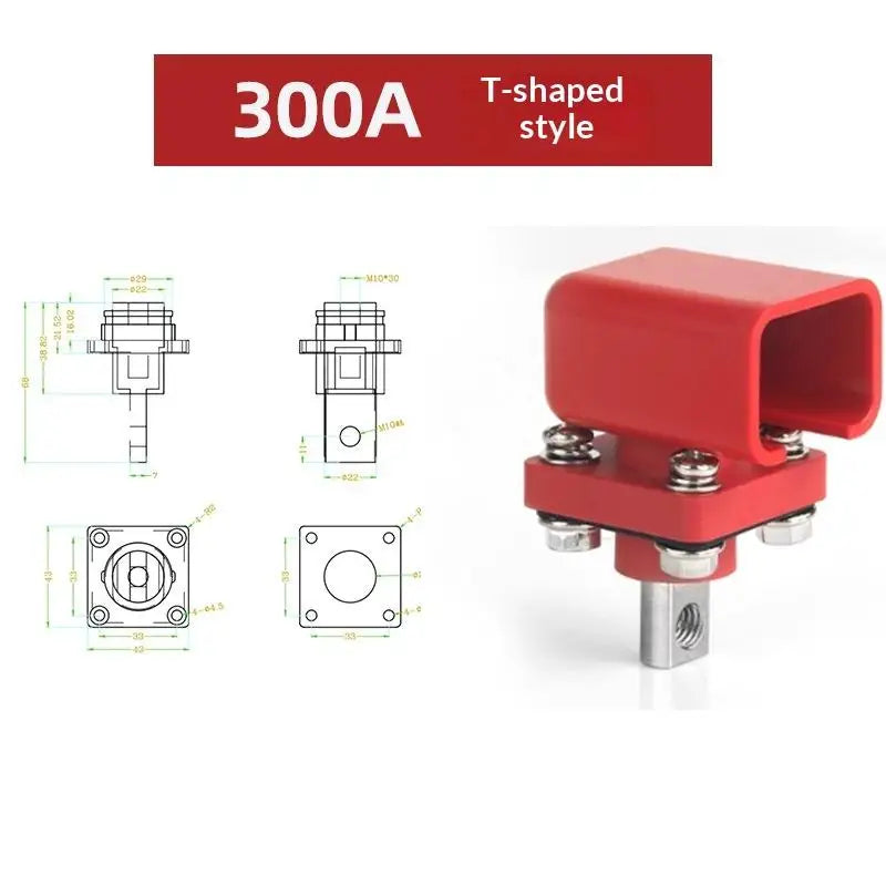 All-Copper Battery Terminal Post 100A–300A | Energy Storage Battery Terminal Connector Peaceful Pleasures Health and Wellness A7