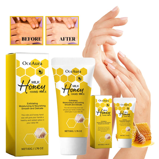 OceAura Milk & Honey Peel-Off Hand Mask | Deep Moisture 50g Peel-Off Hand Mask Peaceful Pleasures Health and Wellness