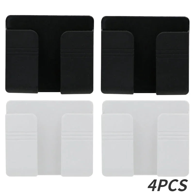 Hanging Organizers Charging Stand Things for the Home Multifunction Kitchen Storage & Organization Remote Control Smarts Phone Peaceful Pleasures Health and Wellness black white-4pcs