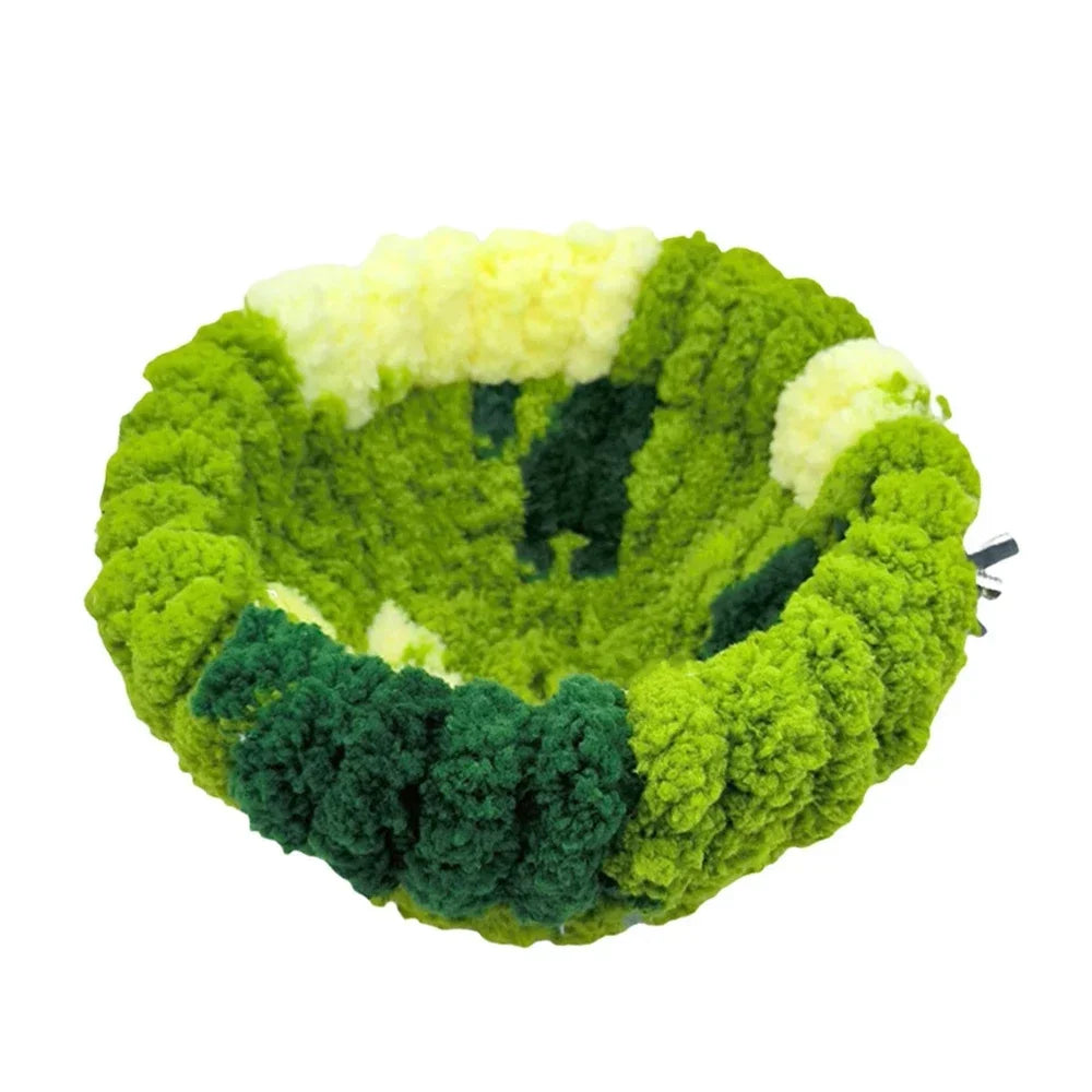 Plush Round Bird Nest Bed | Cozy Sleeping House for Parrots